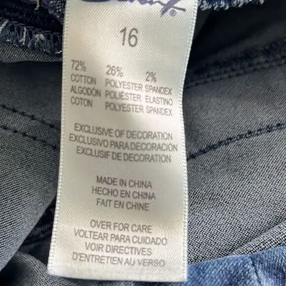 Seven7 Tummy Toner Capri Jeans Size 16 NWOT - Picture 12 of 12